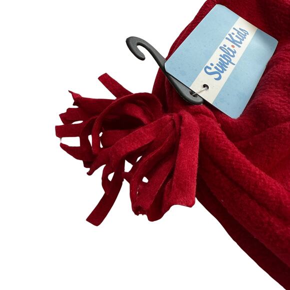 SimpliKids Fleece Sherpa Lined Reindeer Kids Winter Hat & Mittens Set 5-7 Years - Picture 6 of 11